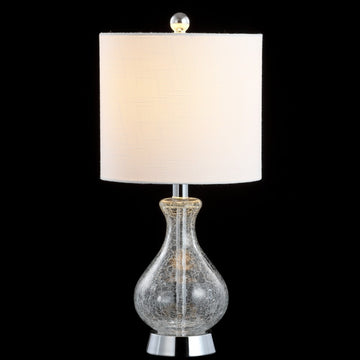 Playa 21" Metal/Bubble Glass LED Table Lamp - JONATHAN Y